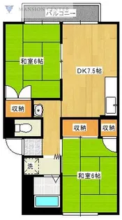 プレジール2番館【2階】の間取り