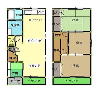 コーポラス日浅の間取り