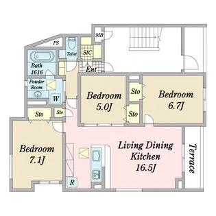 Maison de Familia【1階】の間取り