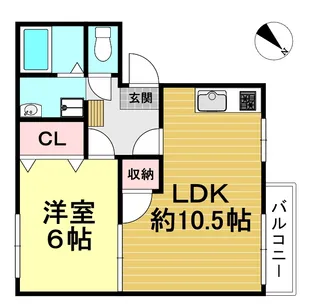 イマハイツB棟【2階】の間取り