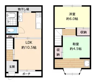 大阪府大阪市福島区大開3【一戸建】の間取り