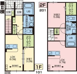 RESI NAGAI(レジながい)II【1階】の間取り