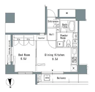 ParkAxis仲御徒町【3階】の間取り