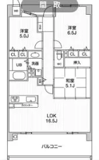 レイセニット奈良グラン・ヴェルジェ【1階】の間取り