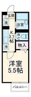 1Kの間取り画像