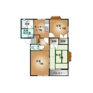 エクセルドーメキ【2階】の間取り