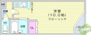 プランドビル八幡2【3階】の間取り