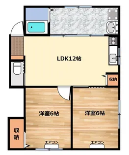 広島県呉市警固屋4【アパート】の間取り