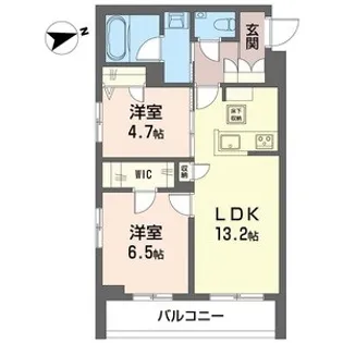 クレール・ドゥ・リュンヌ【1階】の間取り