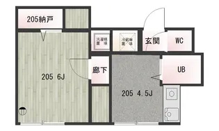 東京都杉並区高井戸東1【アパート】の間取り