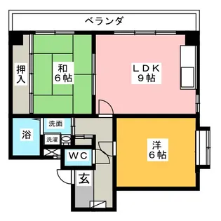 メゾンアリス【2階】の間取り