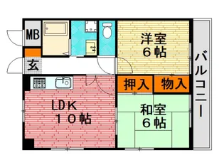 広島県広島市安佐南区中須2【マンション】の間取り