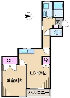 東京都北区王子3【マンション】の間取り