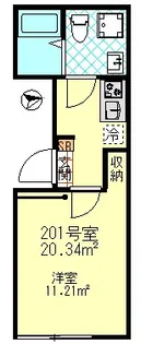 プルミア梅島【3階】の間取り