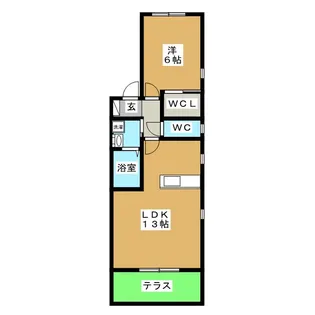 メゾン・ド・ソレイユ【1階】の間取り