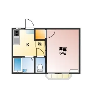 1Kの間取り画像