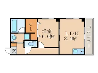 レジデンス雅都【4階】の間取り