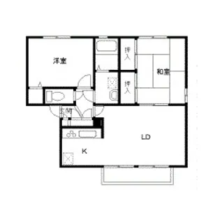 リーベンハイツ A棟【2階】の間取り
