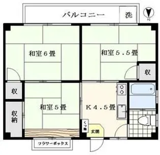 豊ビル【3階】の間取り