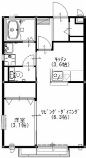 ブランクロスIII(セコム)【2階】の間取り