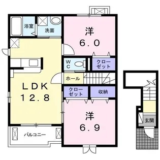 ニシルネオ【2階】の間取り