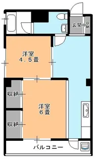 第1三笠マンション【3階】の間取り
