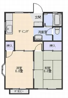 ハウス藤【2階】の間取り