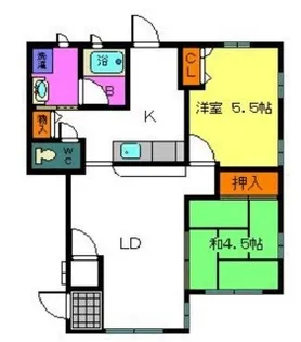 エンフィールド大饗【1階】の間取り