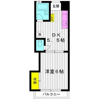 東京都中野区上鷺宮2【マンション】の間取り