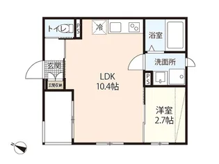 レジデンシャル江波【2階】の間取り