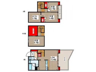 千葉県市川市妙典2【一戸建】の間取り