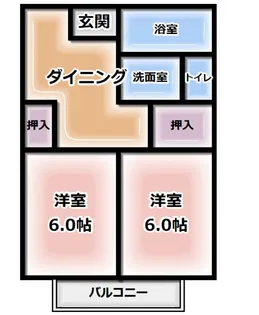 エクセルパーク【1階】の間取り