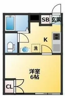 早稲田鶴巻町IMAハウス【4階】の間取り