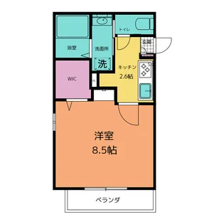 Luana草薙【3階】の間取り