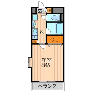 フレグランス白鳩【4階】の間取り
