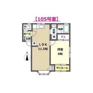 ジョイ・ボヌール【1階】の間取り