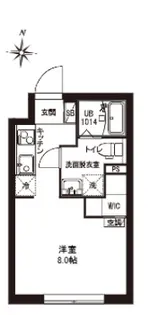 レピュア東大島駅前レジデンス【2階】の間取り