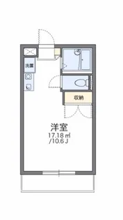 レオパレスウイング近藤【2階】の間取り