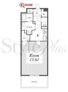ロイヤルパークスERささしま【6階】の間取り