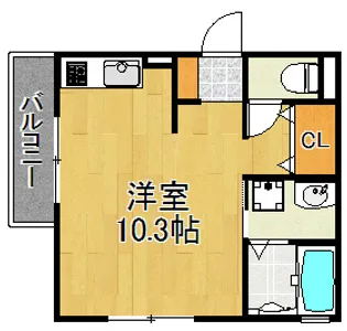 神奈川県川崎市幸区小向仲野町【アパート】の間取り