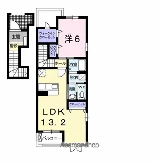 茨城県神栖市知手【アパート】の間取り