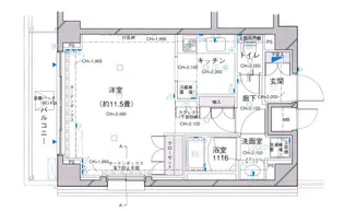 1Kの間取り画像