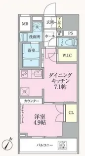 東京都渋谷区本町1【マンション】の間取り