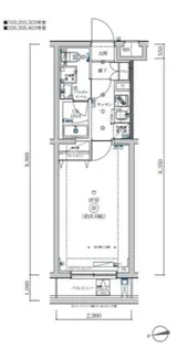 SQUARE CITY NAKAMAGOME【5階】の間取り