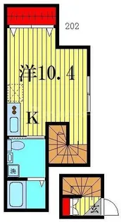coco garden金町【2階】の間取り