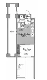 メゾン・ド・コリーヌ市ヶ谷【5階】の間取り