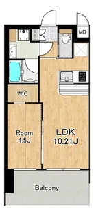 プレジオ大正【5階】の間取り