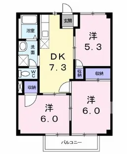 高知県南国市篠原【アパート】の間取り