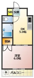 カーサ栄【2階】の間取り