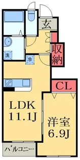 ヴィオレット【1階】の間取り